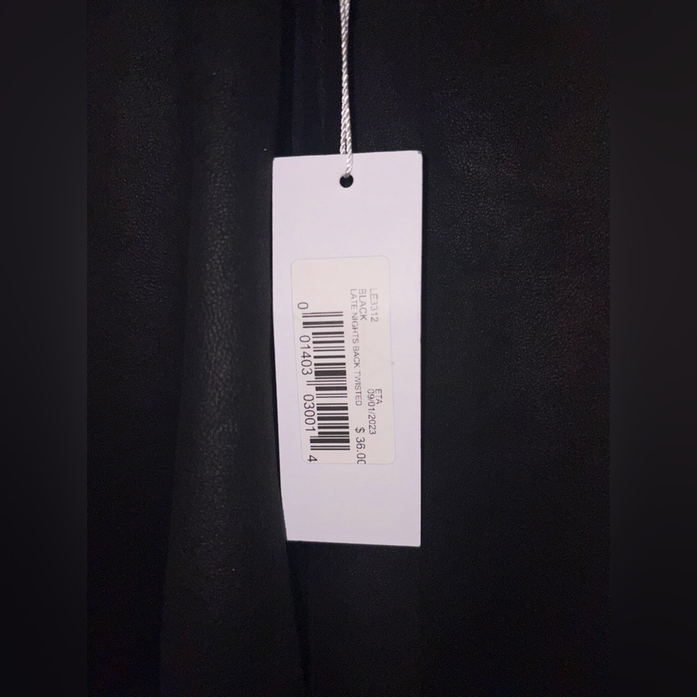 Sage the Label Elegant Black Mini Cross Back Sleeveless Dress - Picture 4 of 4